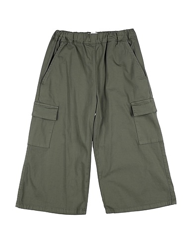 VICOLO Casual trouser Military green 97% Cotton, 3% Elastane