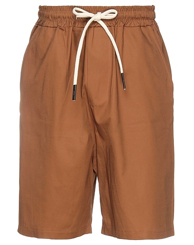 DRESSISM. Shorts & Bermuda Marrone 98% Cotone, 2% Elastan