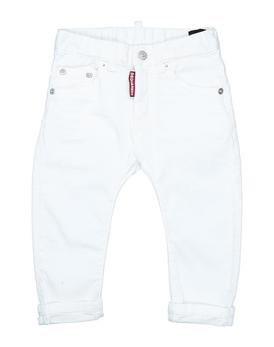 DSQUARED2 Pantalone Bianco 98% Cotone, 2% Elastan
