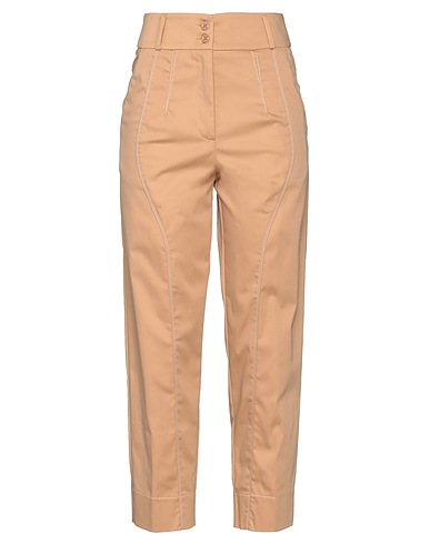 BEATRICE .B Casual pants Beige 64% Cotton, 32% Polyamide, 4% Elastane