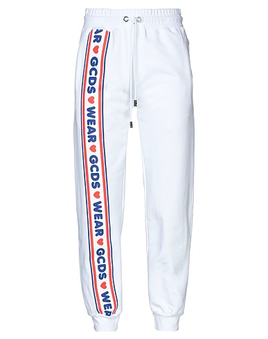 GCDS Casual pants White 100% Cotton