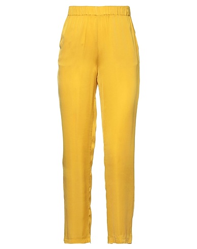 KILTIE Casual trouser Yellow 100% Viscose