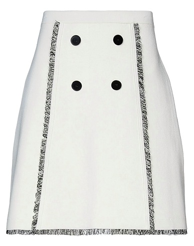 SANDRO Minigonna Bianco 53% Viscosa, 45% Poliammide, 2% Elastan, Acrilico, Poliestere