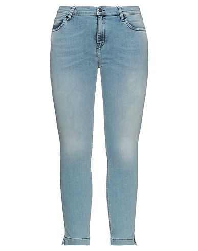 KAOS JEANS Denim trousers Blue 87% Cotton, 11% Polyester, 2% Elastane