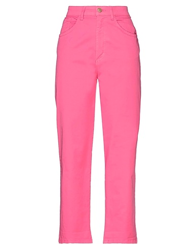 ANGELA DAVIS Casual pants Fuchsia 97% Cotton, 3% Elastane