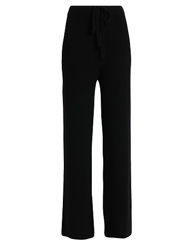 FEDERICA TOSI パンツ ブラック リサイクルカシミヤ 50% / ウール 50%