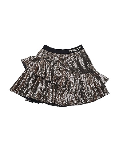 PINKO UP Skirt Gold 85% Polyamide, 10% Metallic fiber, 5% Elastane