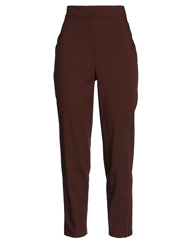 FEDERICA TOSI Casual pants Brown 60% Viscose, 38% Wool, 2% Elastane