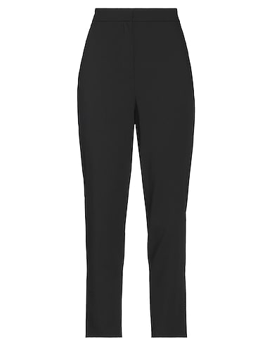 FEDERICA TOSI Casual pants Black 60% Viscose, 38% Wool, 2% Elastane