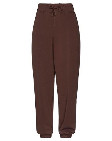 FEDERICA TOSI Casual pants Chocolate brown 88% Cotton, 12% Polyester