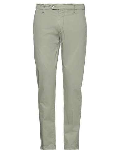 MICHAEL COAL Casual trouser Sage green 73% Lyocell, 23% Cotton, 4% Elastane
