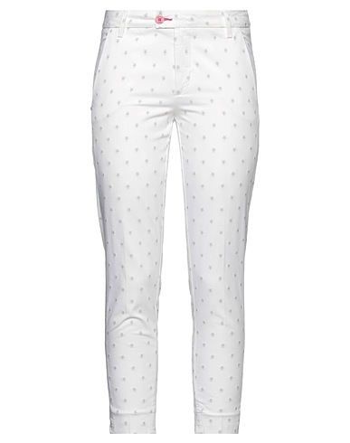 BARONIO Casual pants White 88% Cotton, 10% Polyester, 2% Elastane