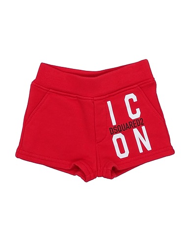 DSQUARED2 Shorts & Bermuda Red 100% Cotton, Elastane