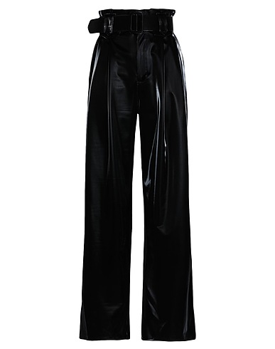 FEDERICA TOSI Casual trouser Black 92% Polyester, 8% Elastane, Polyurethane