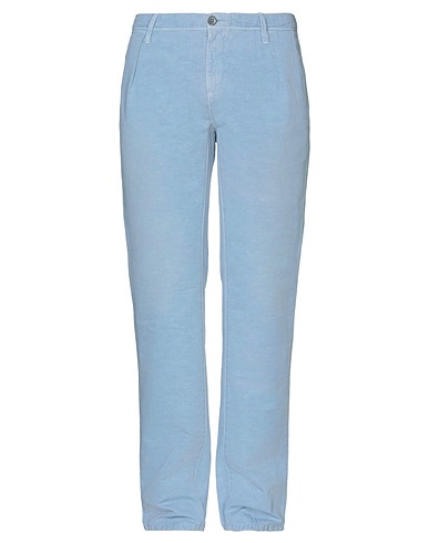 SIVIGLIA WHITE Casual pants Sky blue 76% Cotton, 24% Linen
