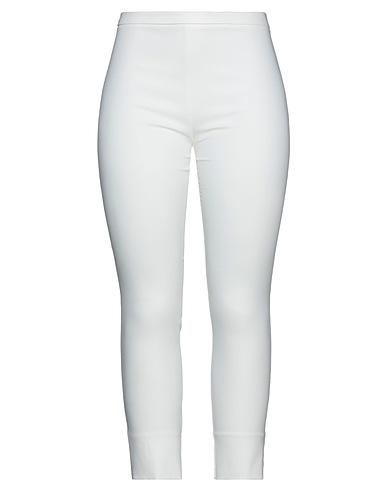 CARACTÈRE Casual trouser White 63% Cotton, 32% Polyamide, 5% Elastane