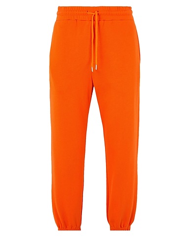 8 by YOOX Casual trouser ORGANIC COTTON PULL-ON TAPERED SWEATPANTS
 Orange 100% Organic cotton