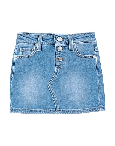 VICOLO Denim skirt Blue 99% Cotton, 1% Elastane