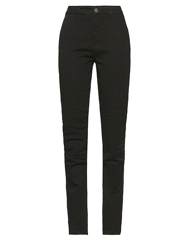 FEDERICA TOSI Pantalone Nero 98% Cotone, 2% Elastan