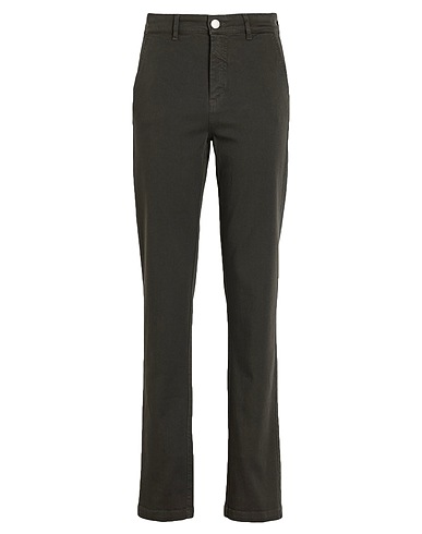 FEDERICA TOSI Pantalone Verde militare 98% Cotone, 2% Elastan