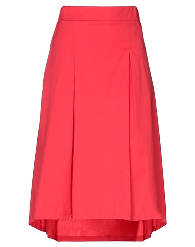 GIANCARLO  Desenzano Midi skirt Coral 78% Cotton, 18% Polyamide, 4% Elastane