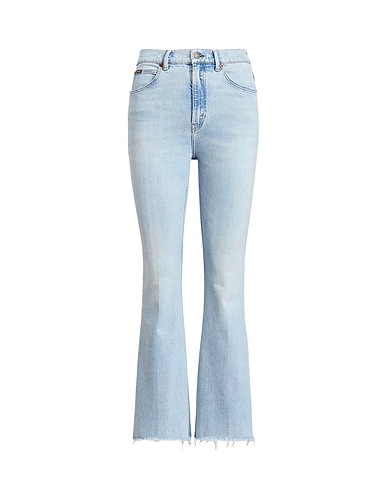 POLO RALPH LAUREN Denim pants SHARONA CROP FLARE JEAN
 Blue 80% Cotton, 10% Modal, 7% Lyocell, 2% Elastomultiester, 1% Elastane