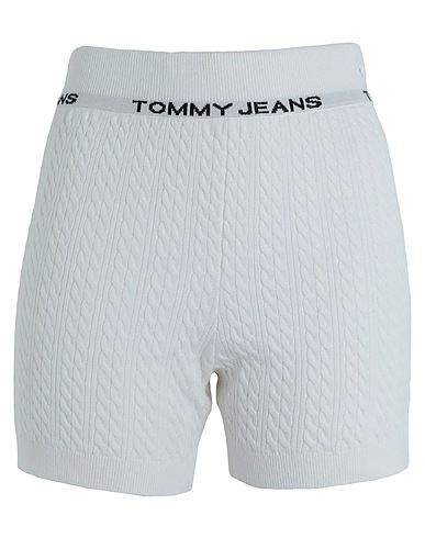 TOMMY JEANS Shorts & Bermuda White 88% Polyester, 12% Polyamide