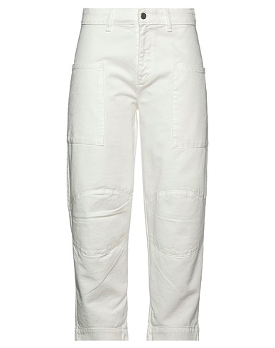 BABEL Denim trousers White 100% Cotton