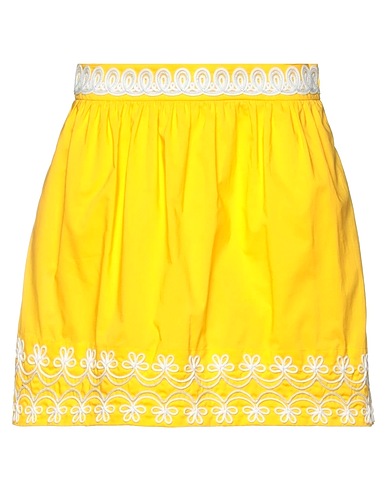 LOVE MOSCHINO Mini skirt Yellow 100% Cotton