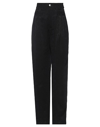 KOCHÉ Casual trouser Black 100% Cupro, Polyester, Elastane