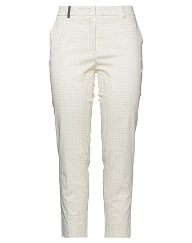 PESERICO Casual trouser Beige 97% Cotton, 3% Elastane