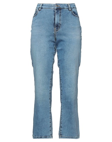 ACTITUDE by TWINSET Denim pants Blue 66% Cotton, 20% Polyester, 12% Viscose, 2% Elastane