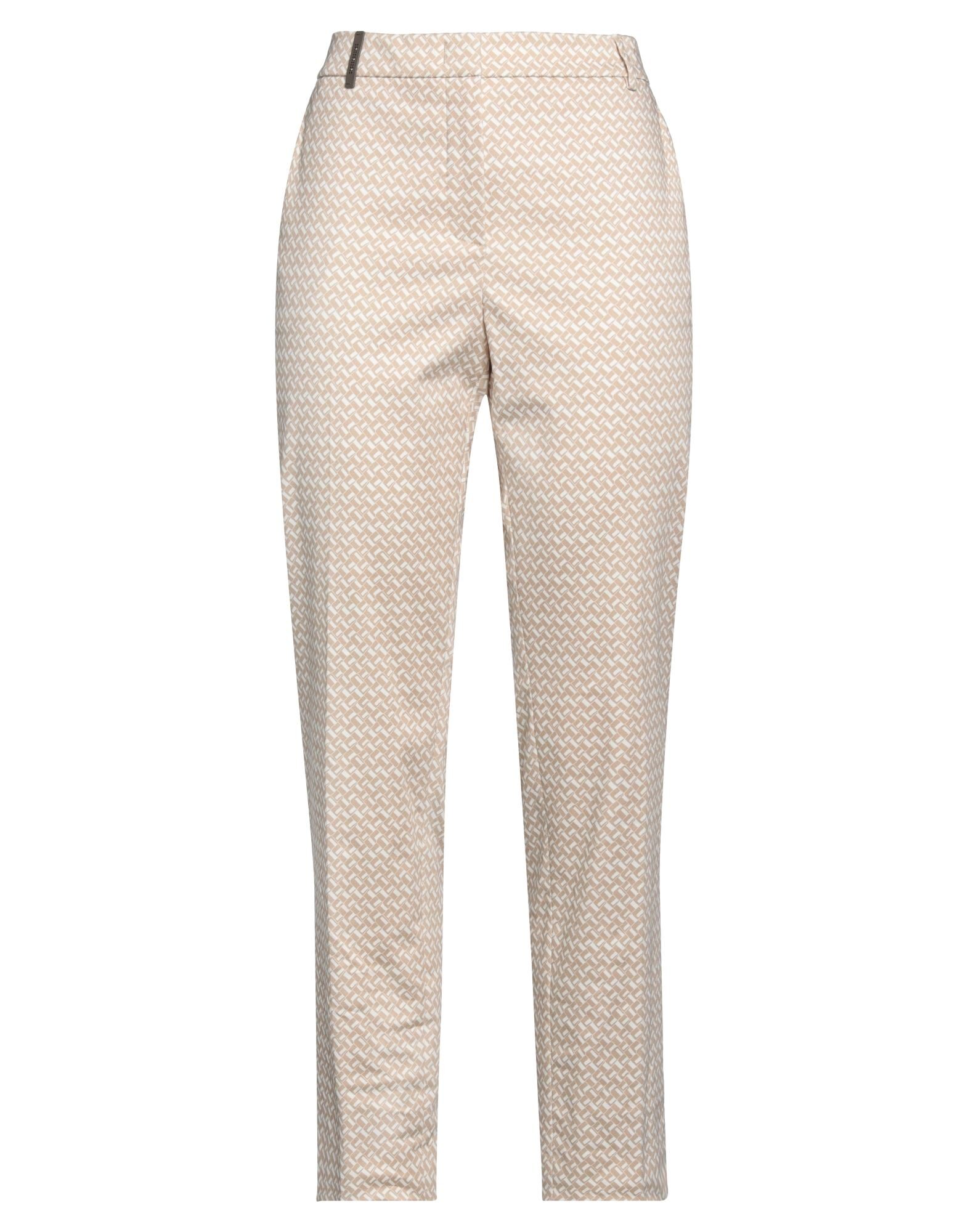 peserico パンツ PESERICO Pants | Khaki Women's Casual Pants | YOOX