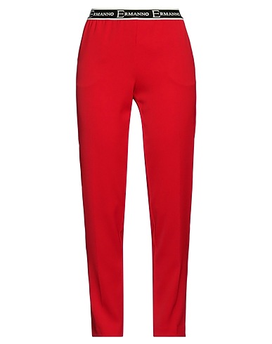 ERMANNO DI ERMANNO SCERVINO Casual pants Red 98% Polyester, 2% Elastane
