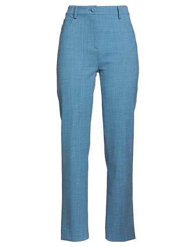 THEORY Casual trouser Slate blue 48% Polyester, 43% Wool, 8% Elastane, 1% Polyamide