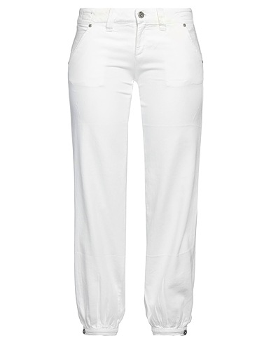 JACOB COHЁN Denim trousers White 100% Cotton