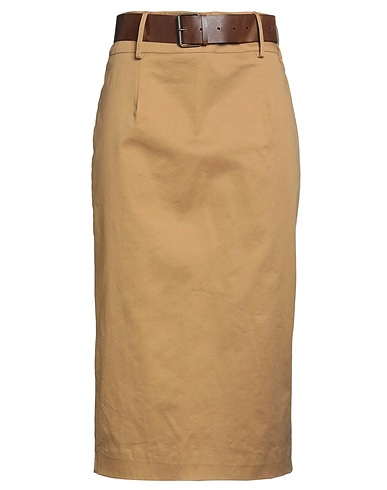 DIXIE Midi skirt Camel 97% Cotton, 3% Elastane