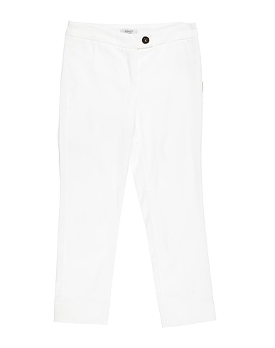 LIU •JO Casual pants White 96% Cotton, 4% Elastane