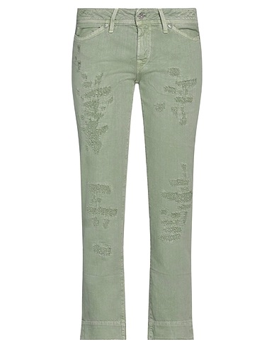 JACOB COHЁN Pantaloni jeans Verde militare 100% Cotone