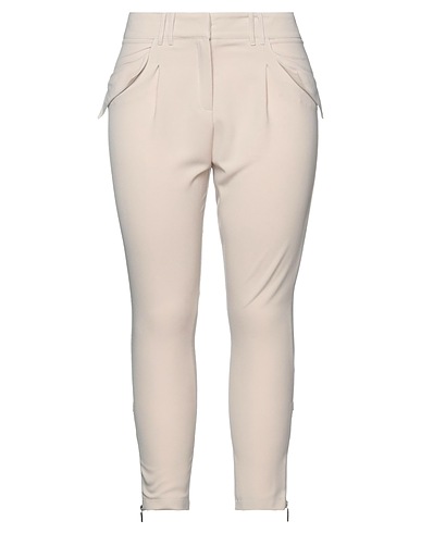 GIL SANTUCCI Casual trouser Beige 96% Polyester, 4% Elastane