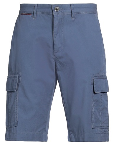 TOMMY HILFIGER Shorts & Bermuda Slate blue 100% Cotton