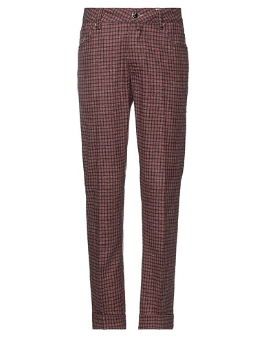 JACOB COHЁN Casual trouser Brick red 100% Wool