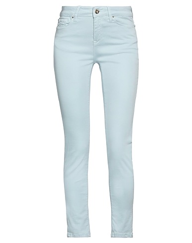 FRACOMINA Denim pants Sky blue 91% Cotton, 6% Polyester, 3% Elastane