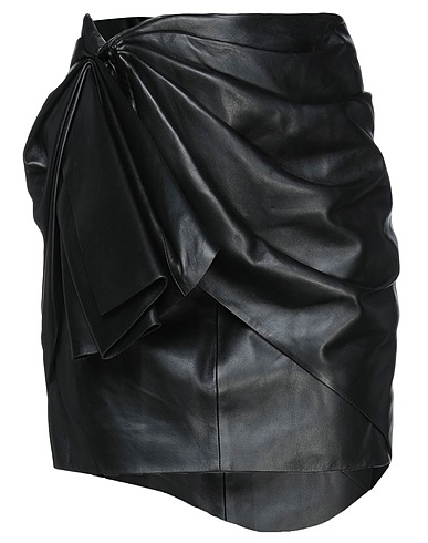 ALEXANDRE VAUTHIER Mini skirt Black 100% Lambskin