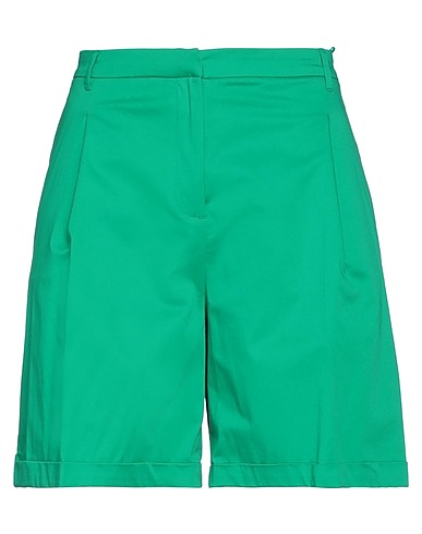 ACTITUDE by TWINSET Shorts & Bermuda Green 97% Cotton, 3% Elastane