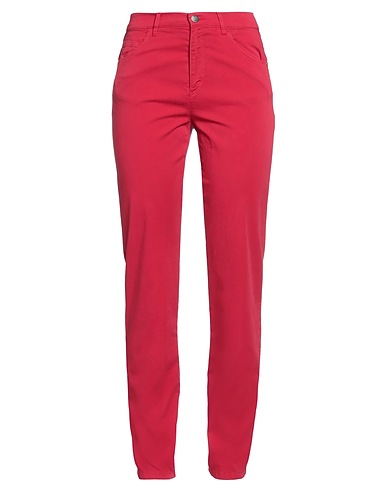 DIANA GALLESI Casual pants Red 96% Cotton, 4% Elastane