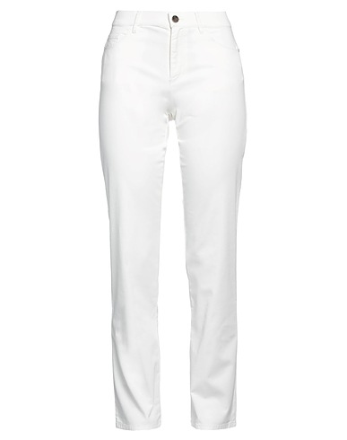 DIANA GALLESI Casual pants Ivory 96% Cotton, 4% Elastane