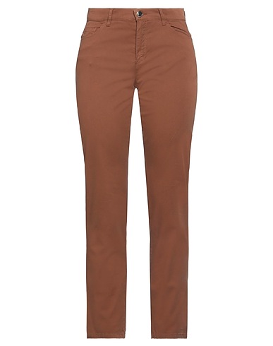 DIANA GALLESI Casual pants Brown 96% Cotton, 4% Elastane