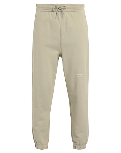 CALVIN KLEIN JEANS Casual trouser STACKED LOGO HWK PANTS
 Sage green 100% Cotton