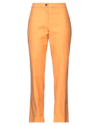 DIANA GALLESI Casual trouser Apricot 74% Cotton, 23% Polyamide, 3% Elastane